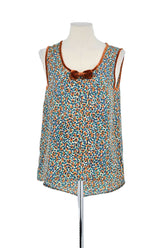 Top sans manche Des Petits Hauts  Multicolore