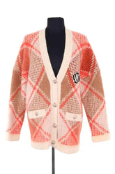 Cardigan Maje Orange en Laine, taille S - Seconde Main