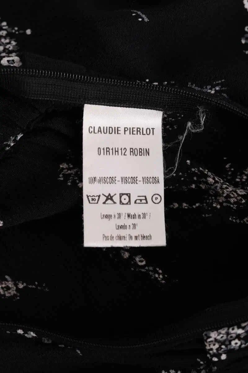 Robe Claudie Pierlot Noir en Viscose