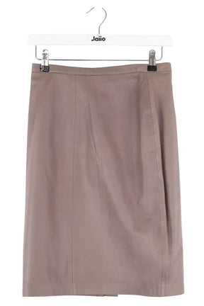 Jupe Hotel Particulier Gris en Cuir, taille S - Seconde Main