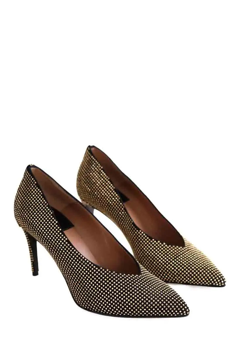 Talons Laurence Dacade Vivette Doré en Cuir
