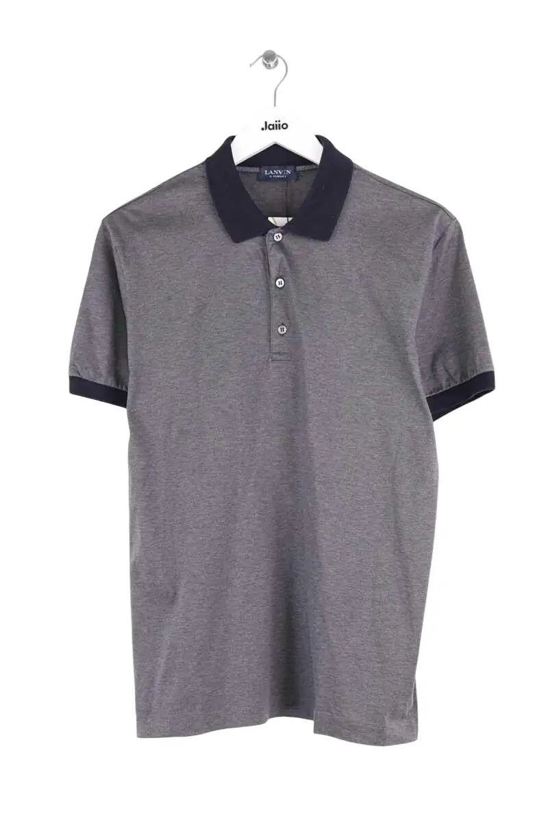 Polo Lanvin Gris en Coton, taille L - Seconde Main