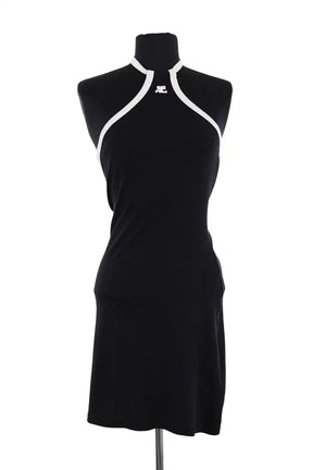 Robe Courrèges Noir en Coton, taille XS - Seconde Main