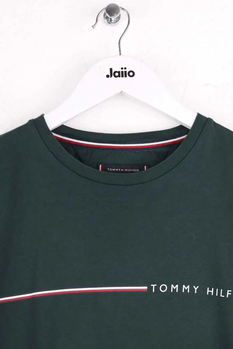 T-shirt Tommy Hilfiger Vert en Coton