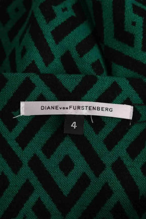 Jupe Diane Von Furstenberg Chianti Vert en Laine