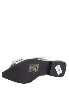 Mules Ganni Argent en Cuir