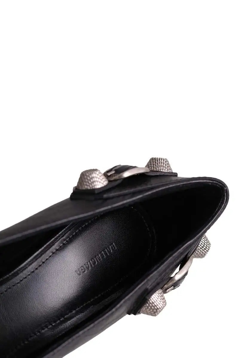 Talons Balenciaga Cagole Noir en Cuir