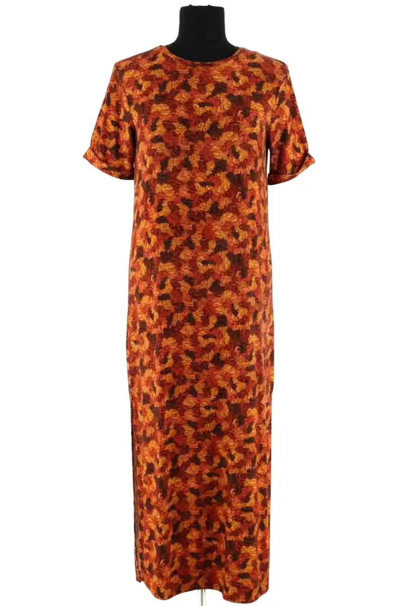 Robe Soi Marron en Viscose, taille M - Seconde Main