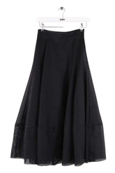 Jupe Maje Noir en Synthétique, taille S - Seconde Main