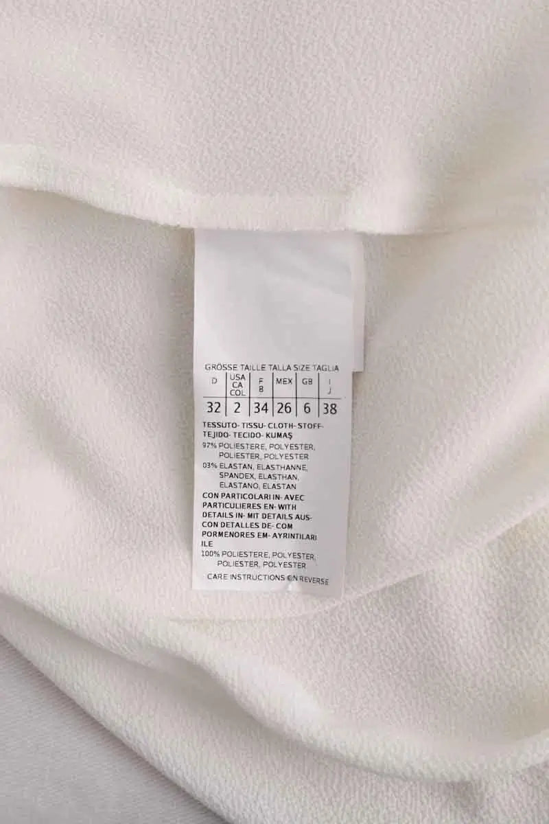 Blouse Marella Ecru en Synthétique