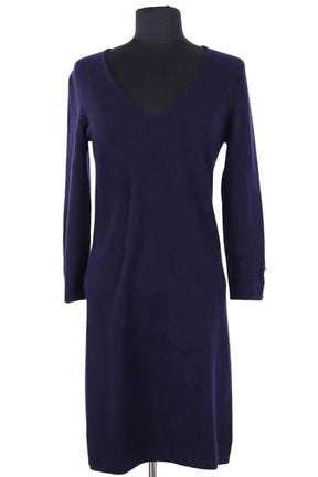 Robe Eric Bompard Marine en Cachemire, taille S - Seconde Main