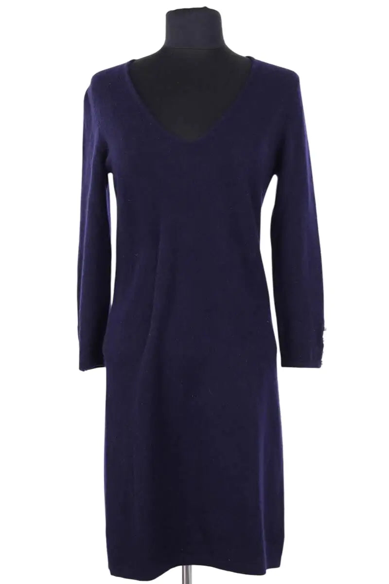 Robe Eric Bompard Marine en Cachemire, taille S - Seconde Main
