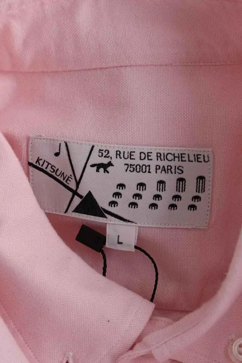 Chemise Kitsuné Rose en Coton