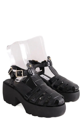 Sandales Maje Noir en Cuir
