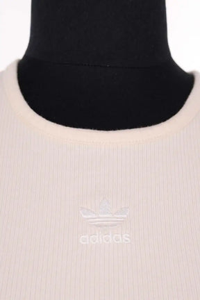 Top sans manche Adidas Beige en Coton