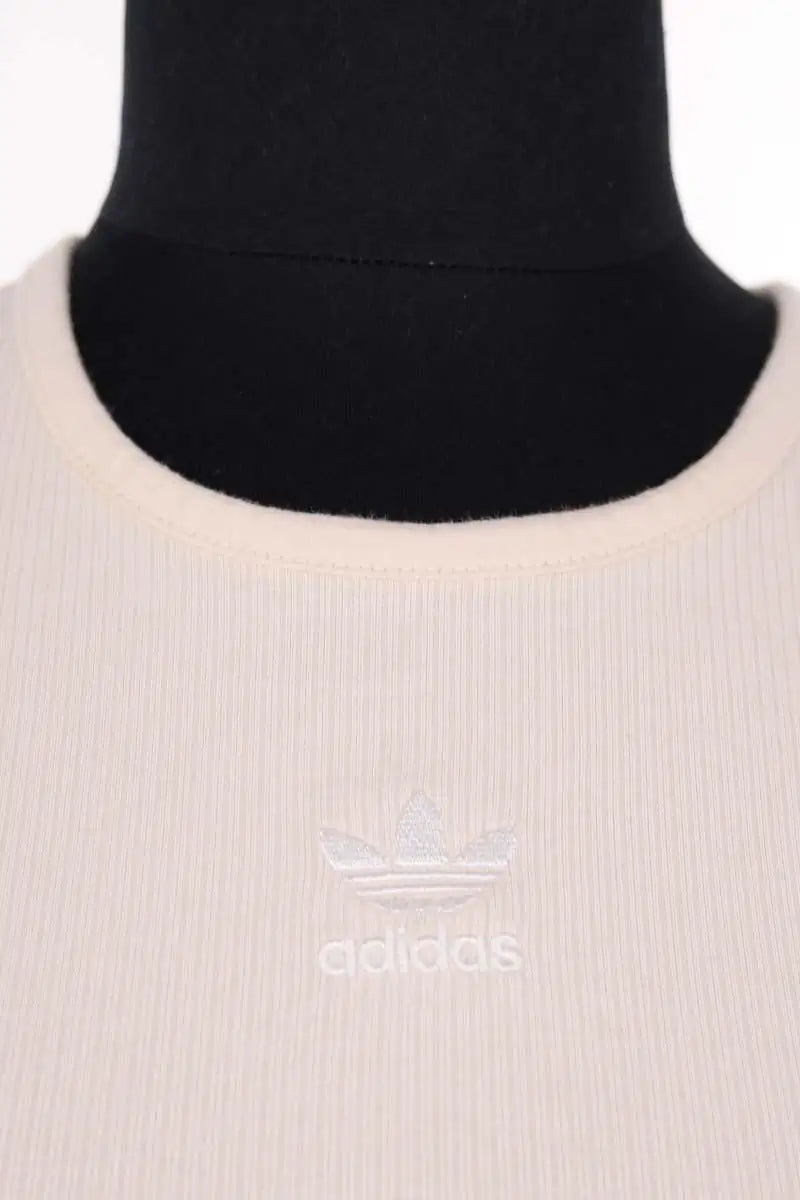 Top sans manche Adidas Beige en Coton