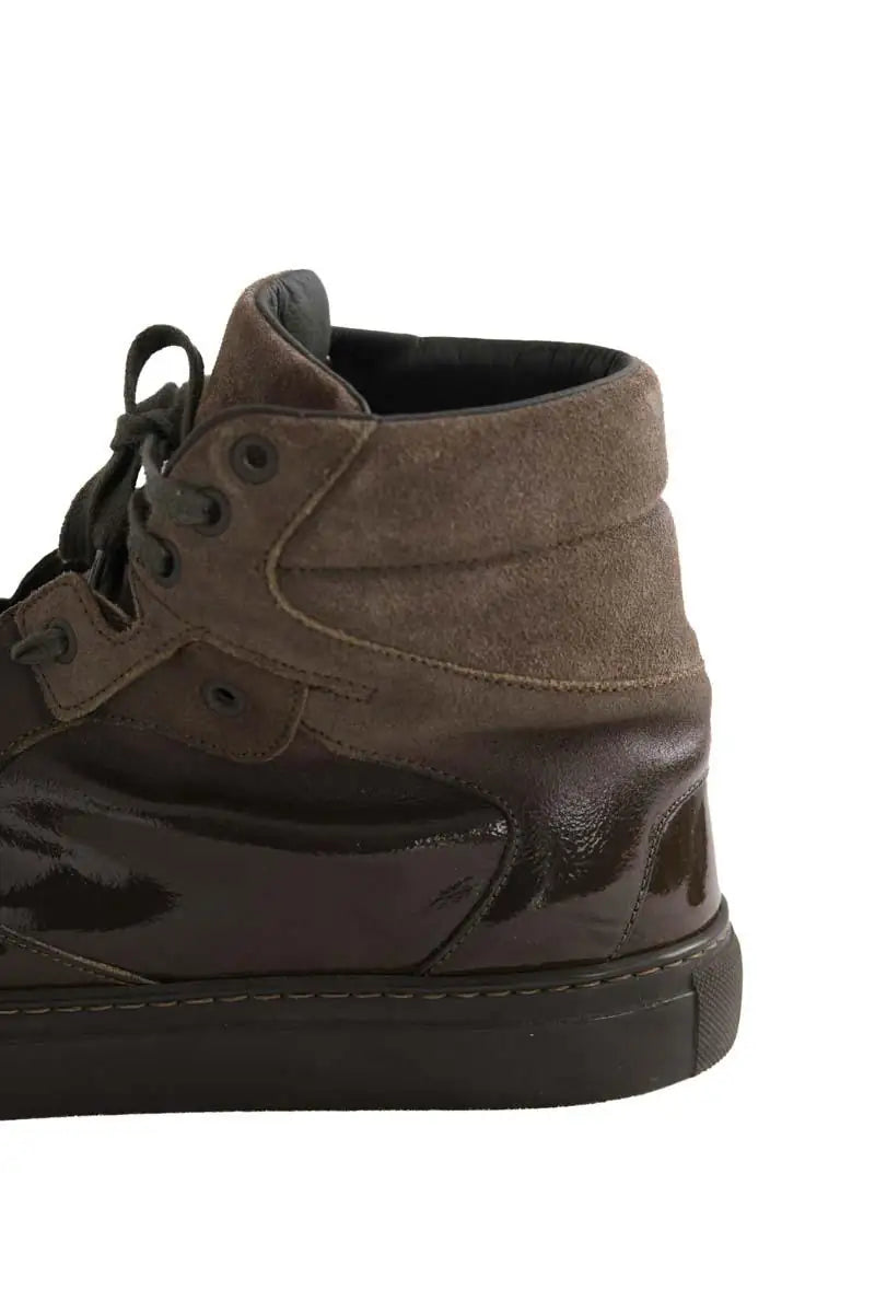 Baskets Balenciaga Kaki en Cuir