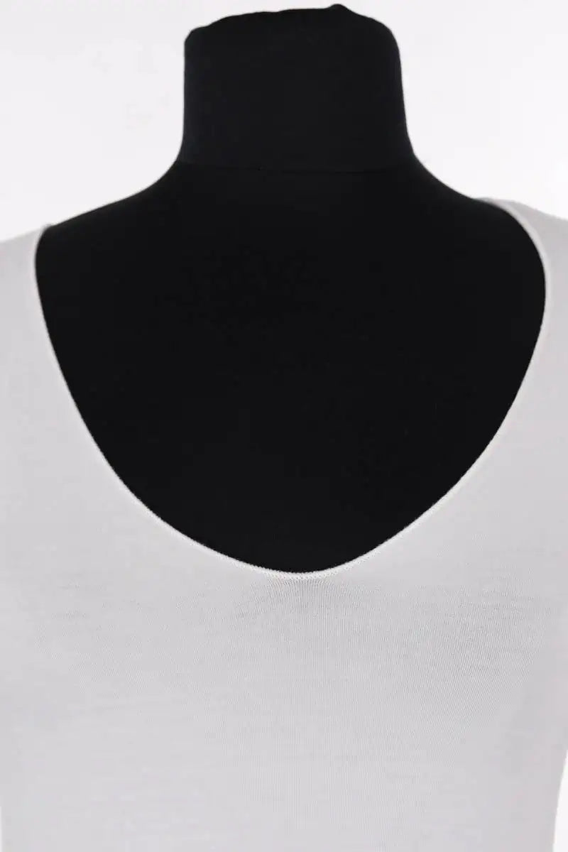 Top Majestic Filatures Blanc en Viscose