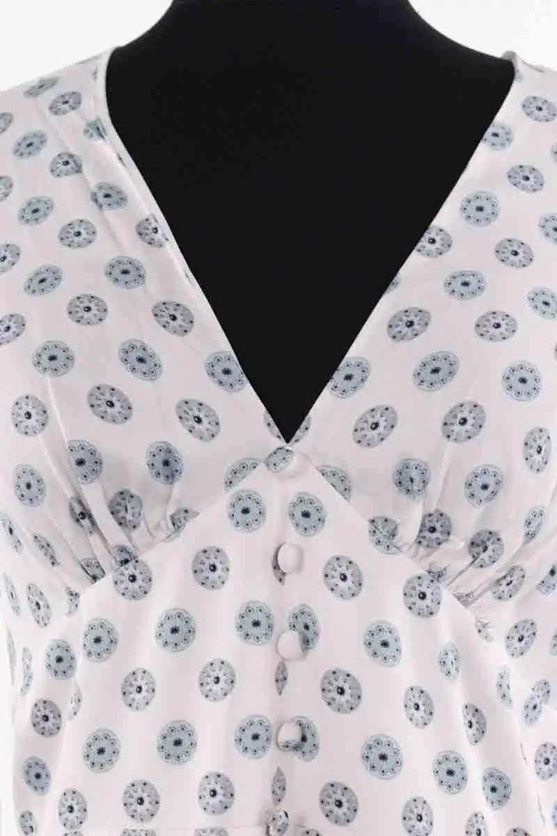 Robe Diane Von Furstenberg Blanc en Viscose