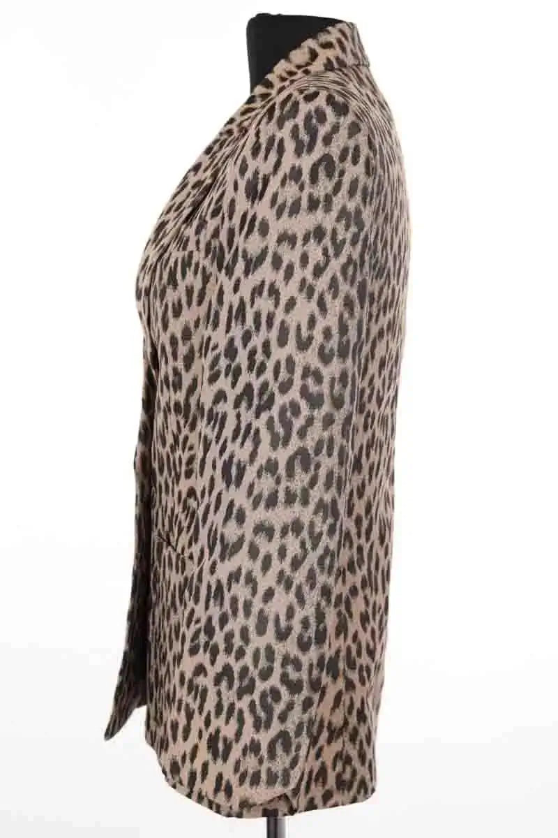 Blazer Zadig & Voltaire Visko Jac Leo Camel en Synthétique