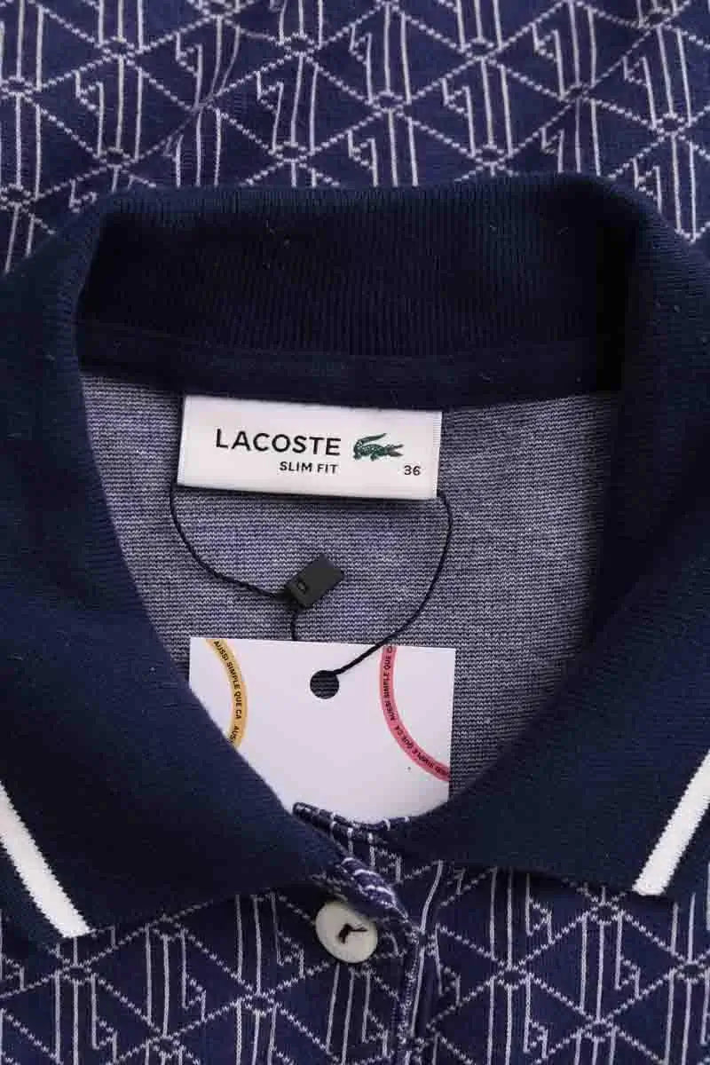 Robe Lacoste Bleu en Coton