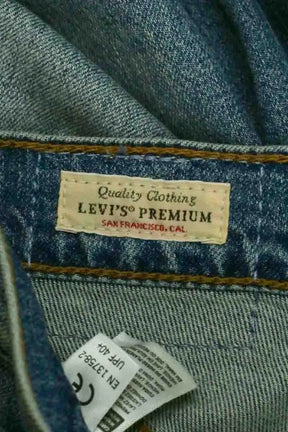 Jean droit Levi's Bleu en Coton