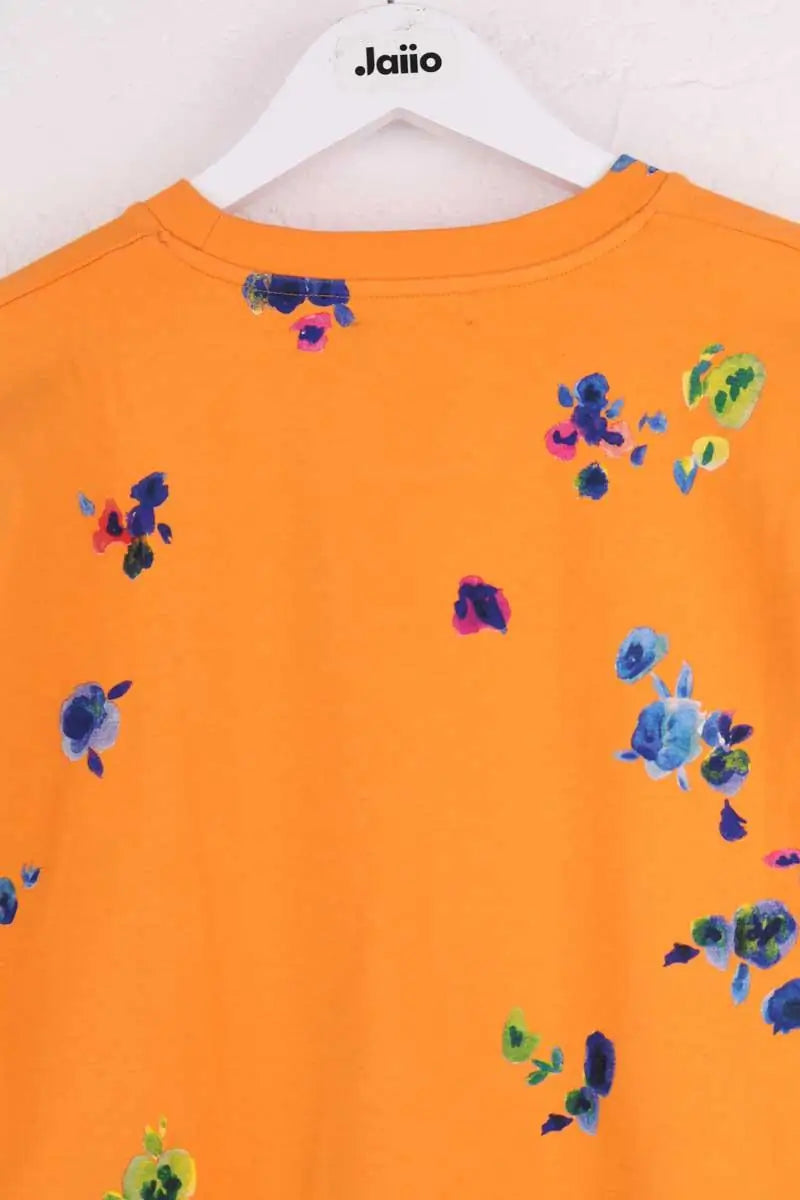 T-shirt Raf Simons Orange en Coton