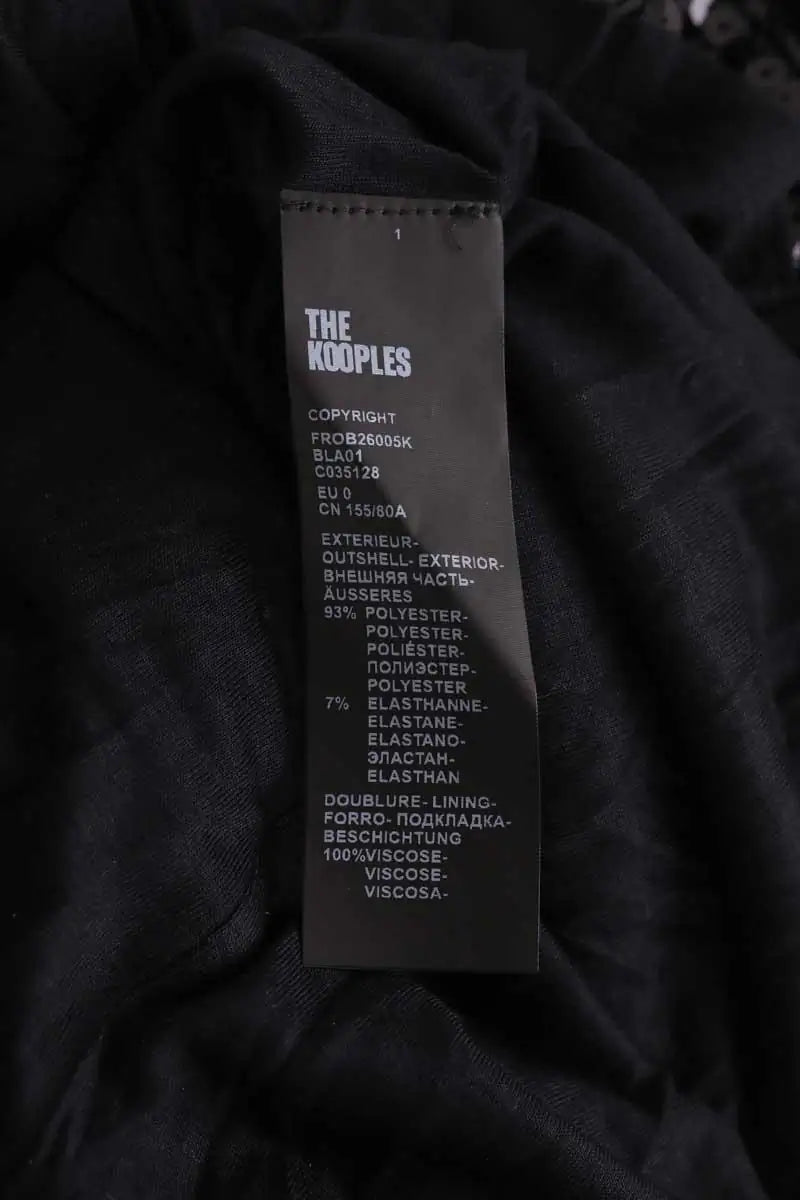 Robe The Kooples Noir en Viscose