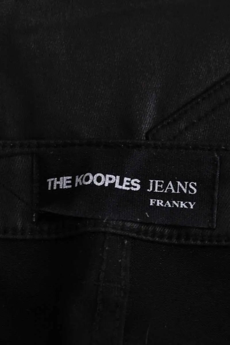 Pantalon slim The Kooples Noir en Viscose