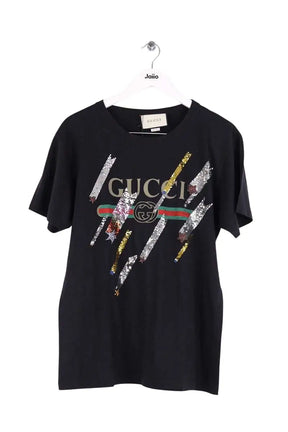 T-shirt Gucci Noir en Coton, taille M - Seconde Main