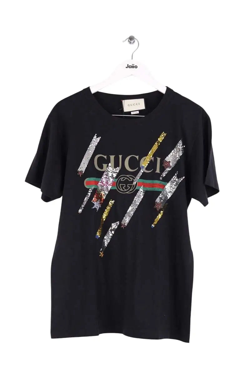 T-shirt Gucci Noir en Coton, taille M - Seconde Main