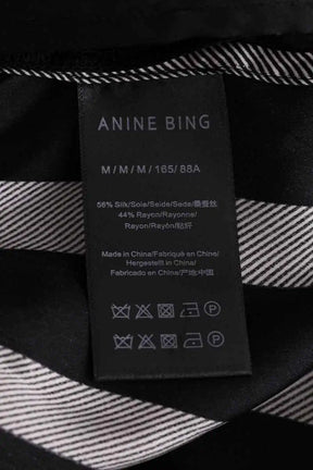 Chemise Anine Bing Noir en Soie