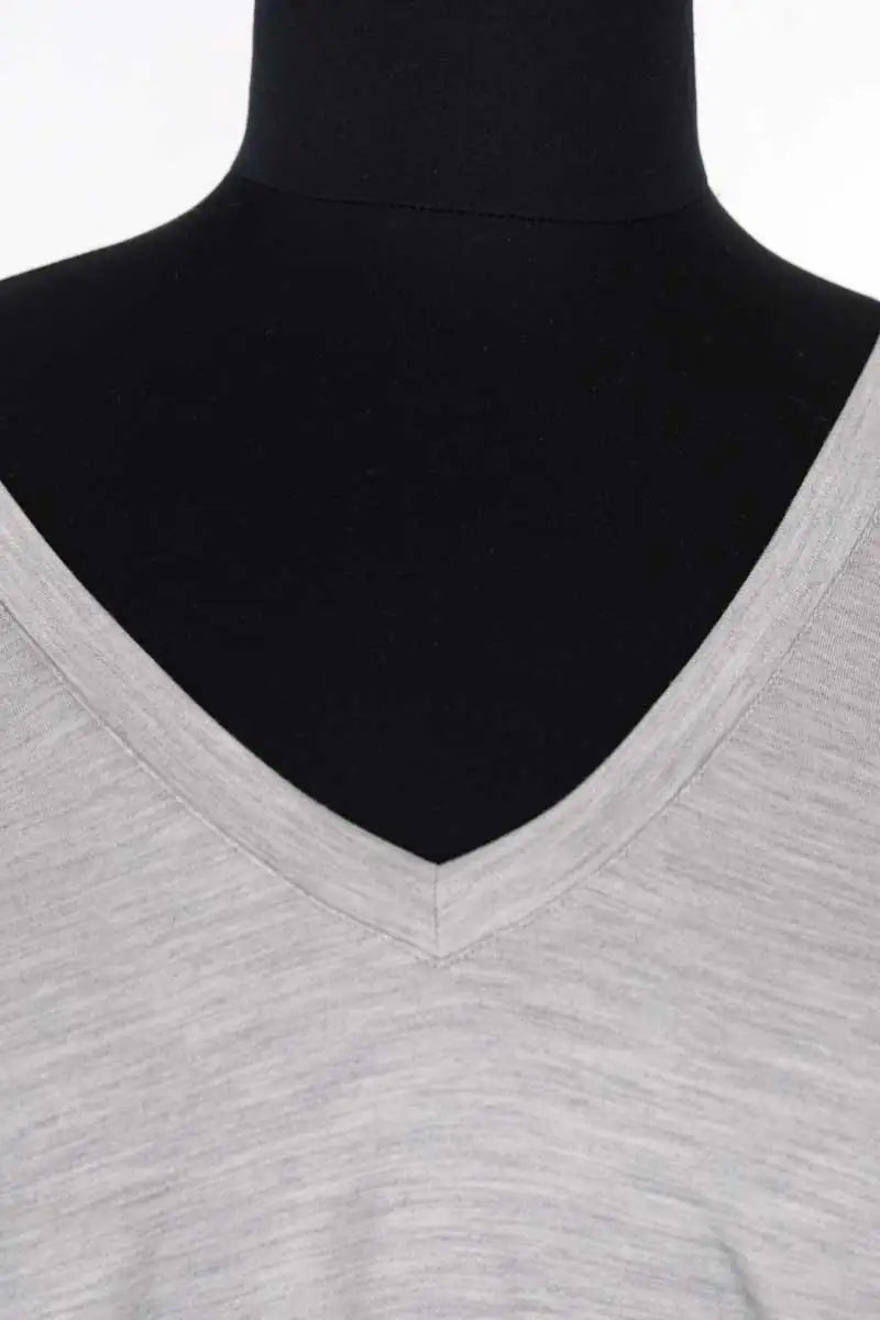 T-shirt Majestic Filatures Gris en Coton