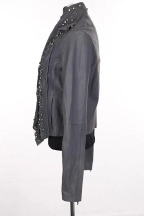 Veste Givenchy Bleu en Cuir