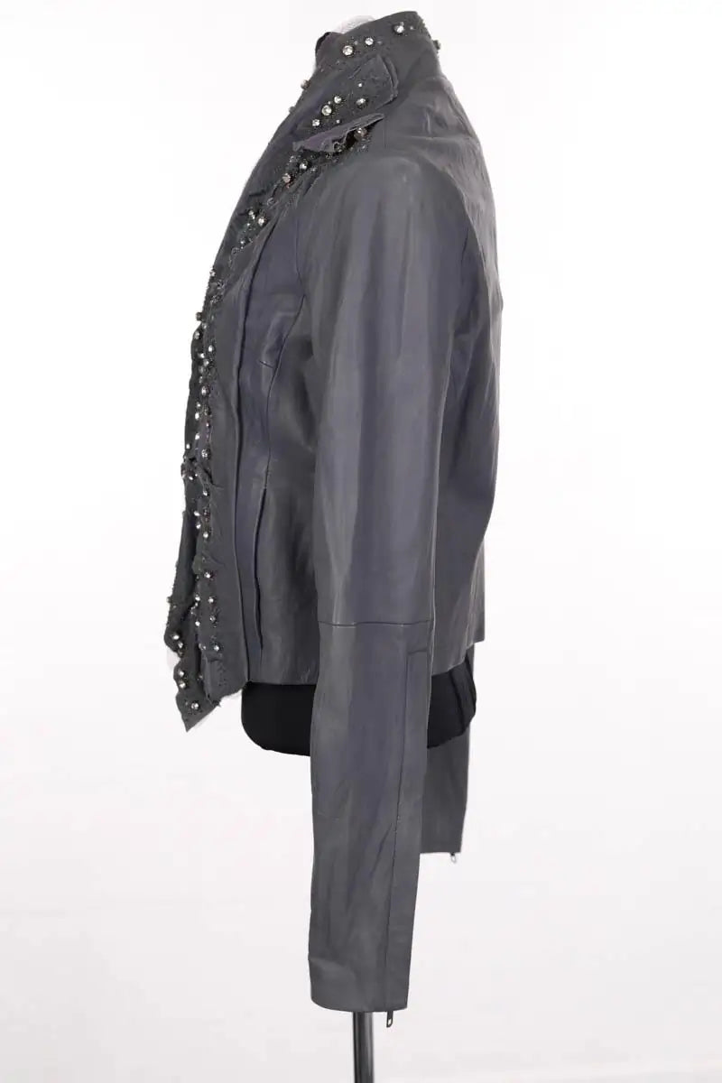 Veste Givenchy Bleu en Cuir