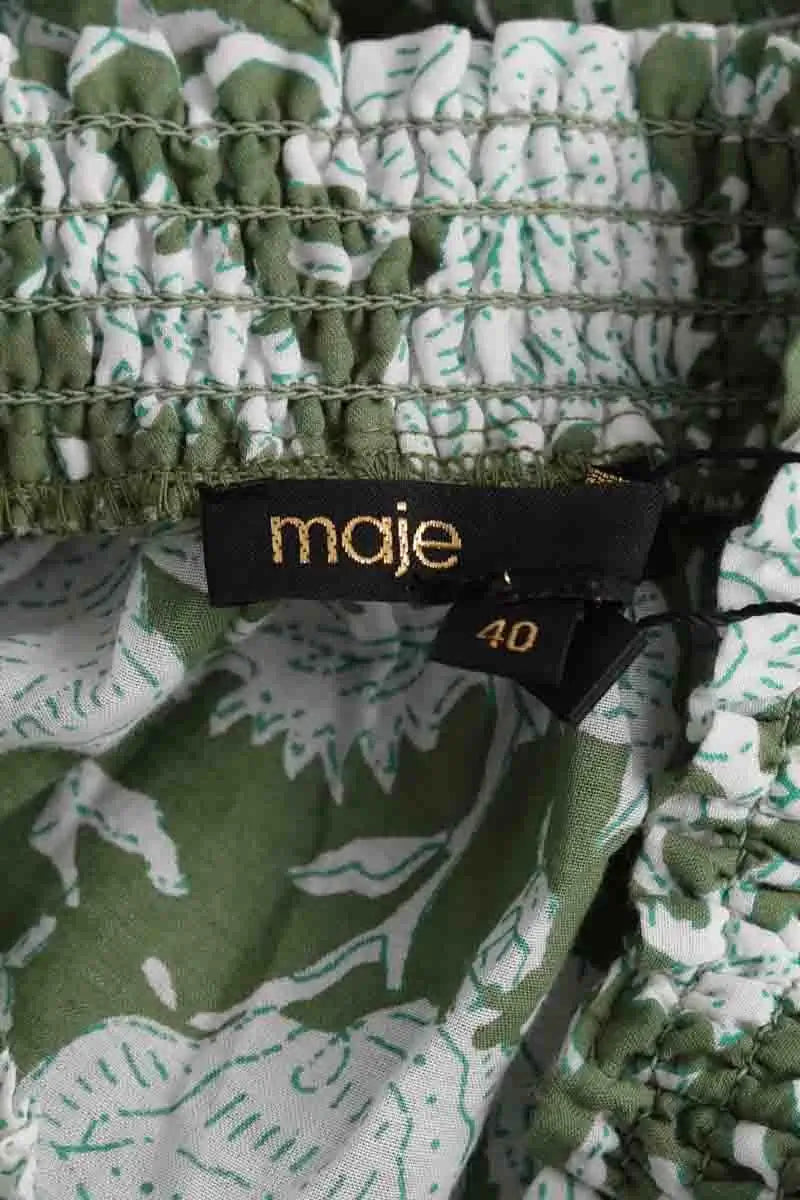 Jupe Maje Vert en Coton