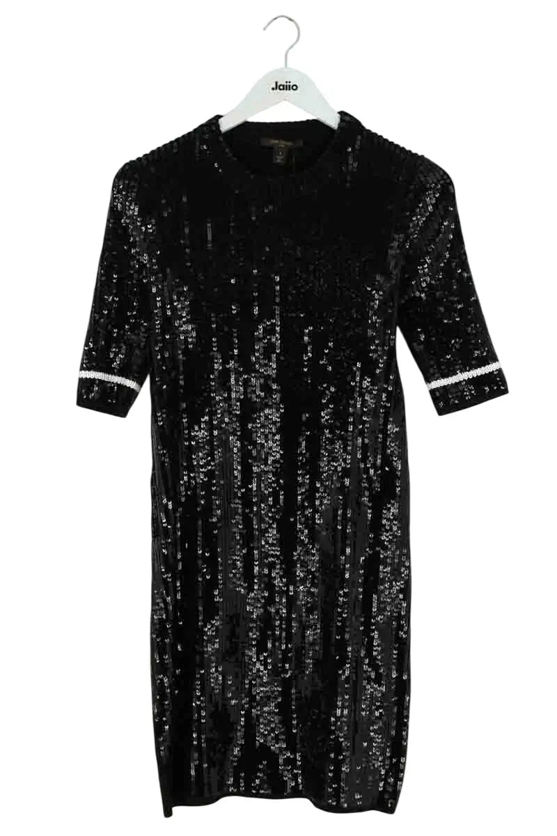 Robe Louis Vuitton Noir en Paillettes, taille L - Seconde Main