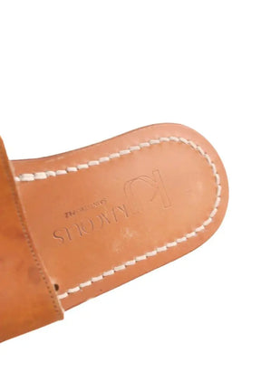Espadrilles K.Jacques Camel en Cuir