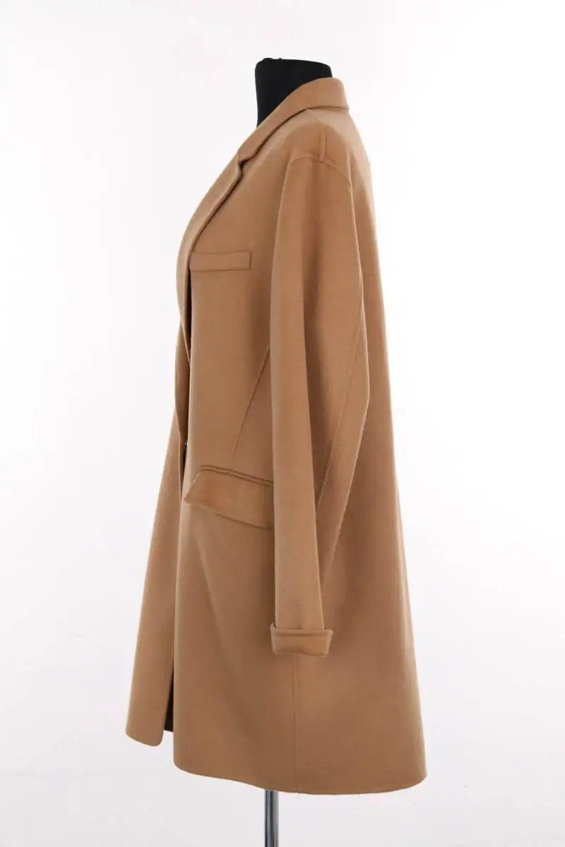 Manteau Maje Camel en Laine