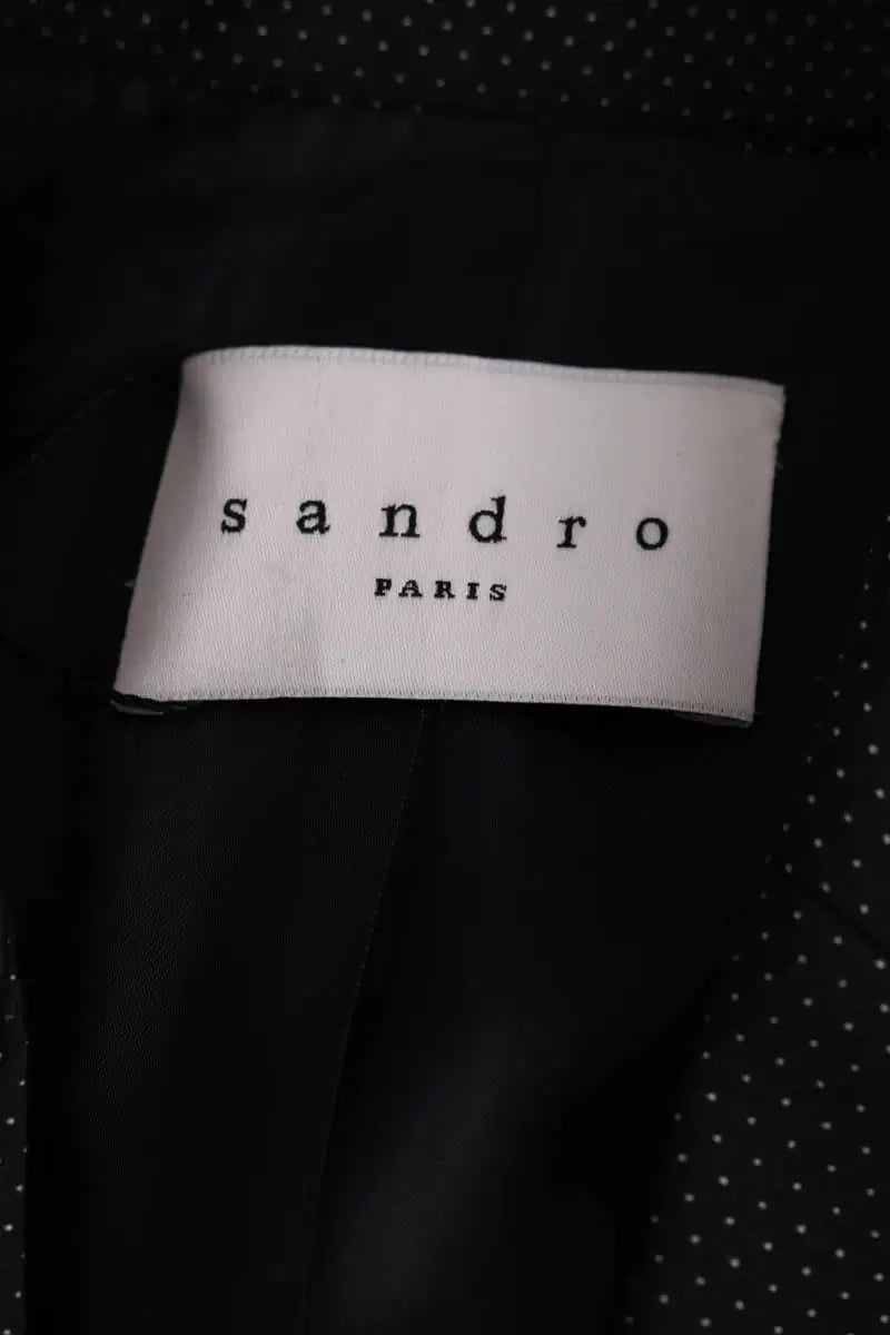 Blazer Sandro Noir en Synthétique