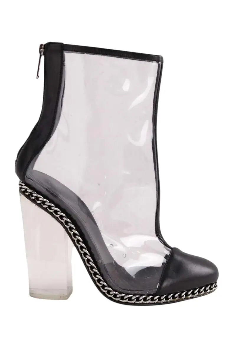 Boots Balmain Noir en Tissu, taille 38 - Seconde Main