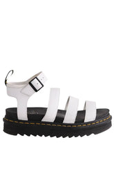 Sandales Dr. Martens Blanc en Cuir, taille 39 - Seconde Main