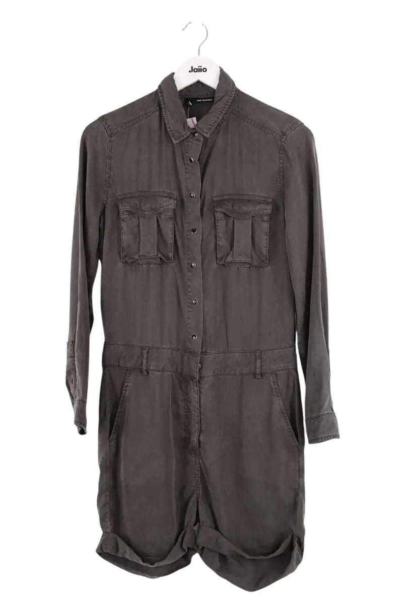 Combishort The Kooples Kaki en Synthétique, taille XS - Seconde Main