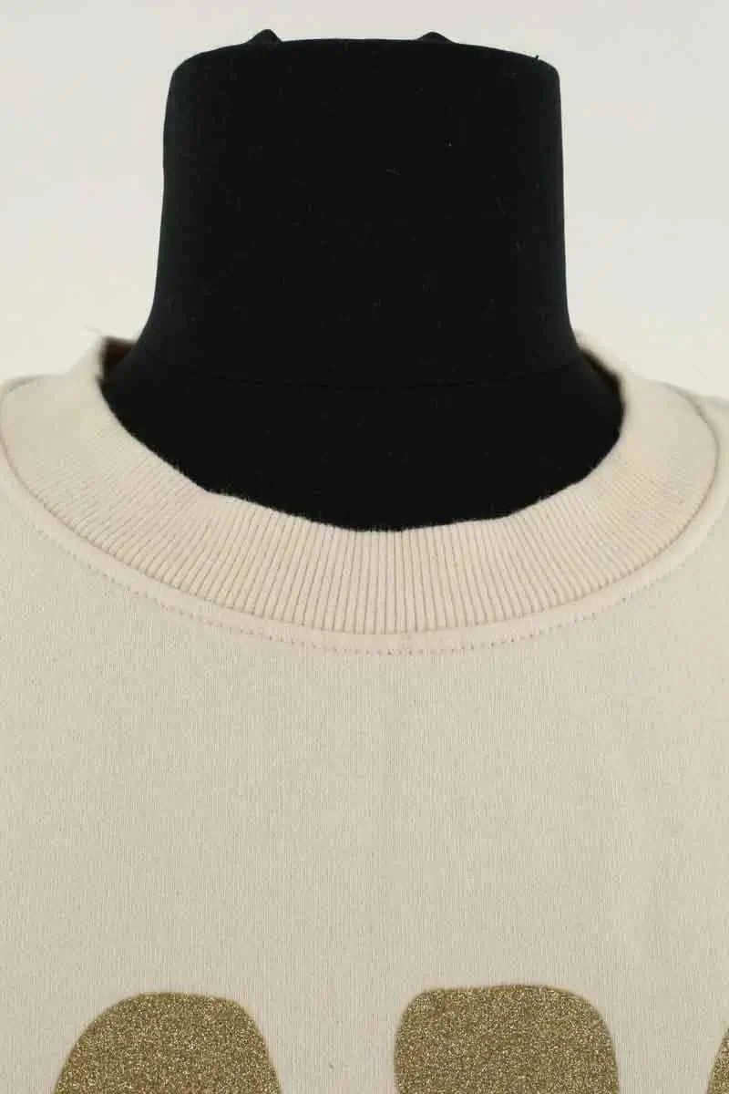 Sweatshirt Newtone Ecru en Coton