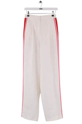 Pantalon droit Sandro Blanc en Viscose, taille S - Seconde Main