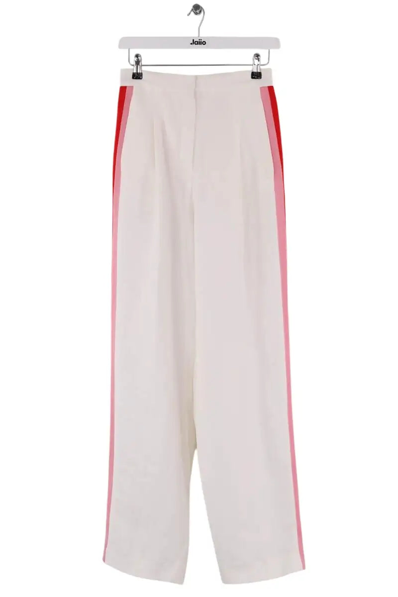 Pantalon droit Sandro Blanc en Viscose, taille S - Seconde Main