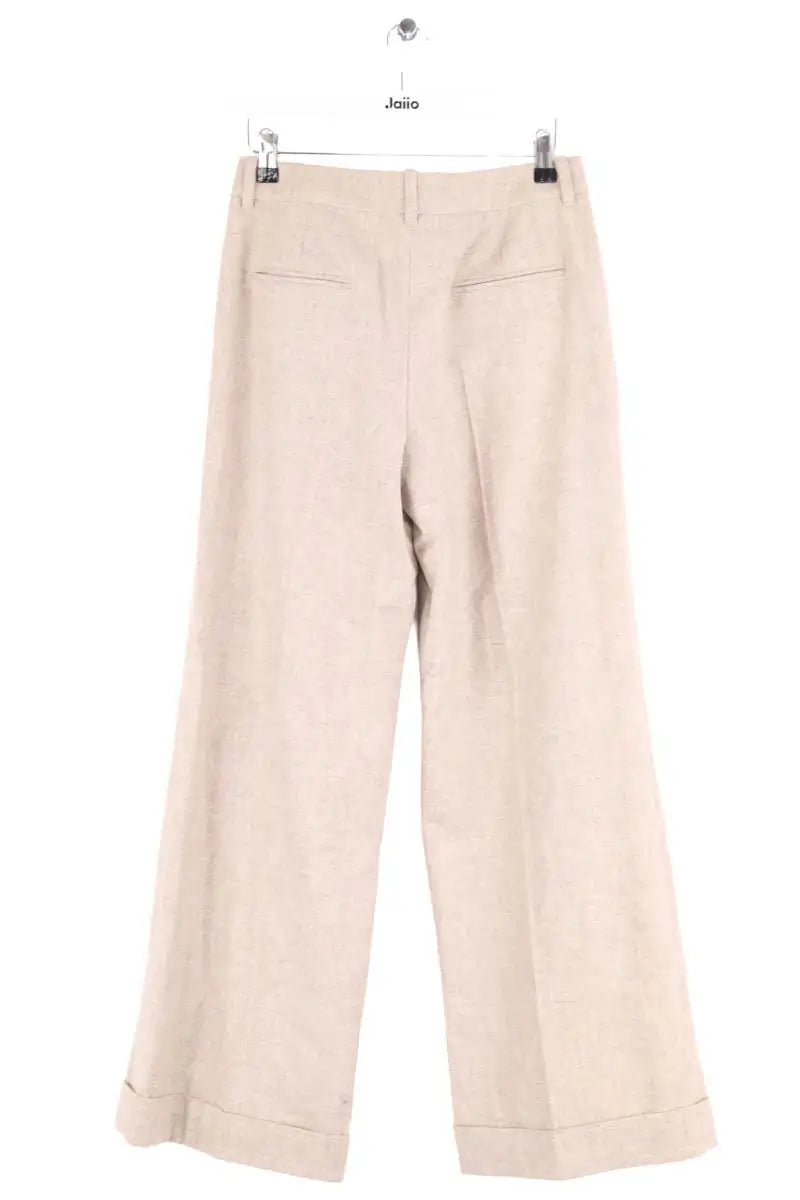 Pantalon large Paule Ka Beige en Laine