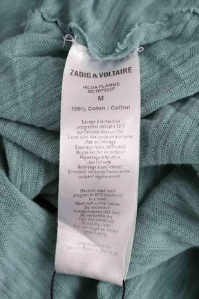 Top sans manche Zadig & Voltaire Kaki en Lin
