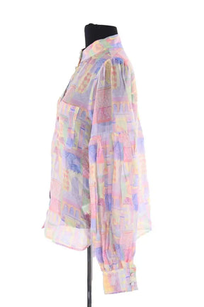 Chemise Soi Multicolore en Soie