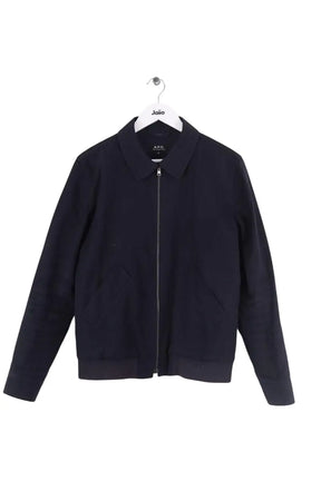 Veste APC Bleu en Coton, taille M - Seconde Main